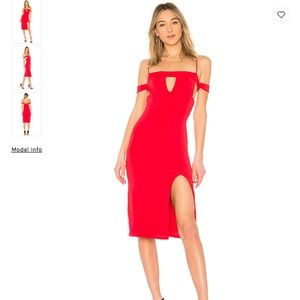 Red holiday party Christmas Revolve Dress